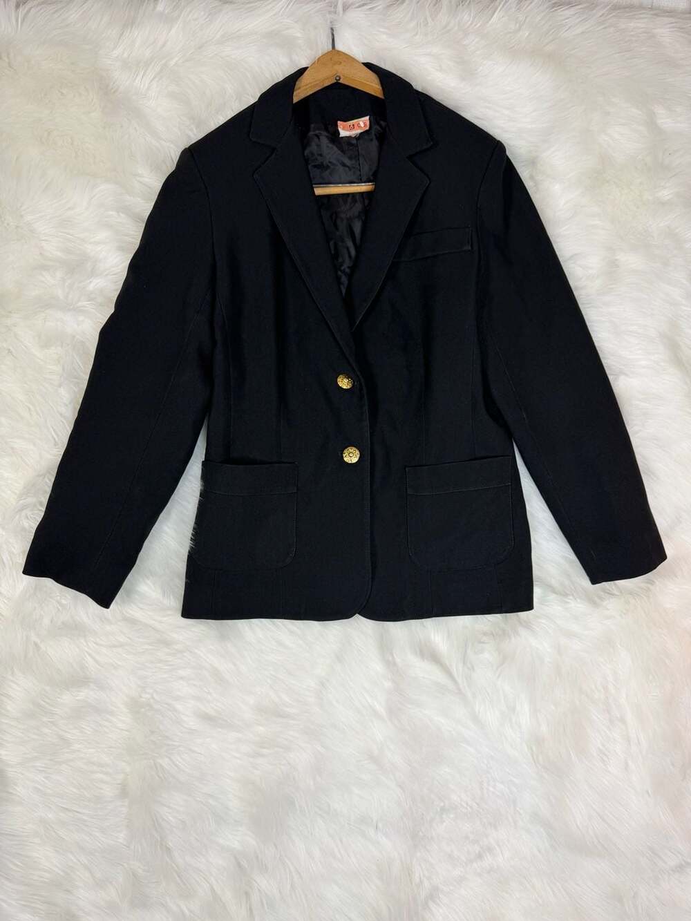 Vintage Douglas Marc Blazer Black Gold Buttons